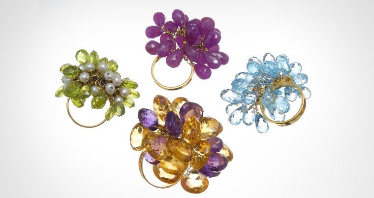 ديما رشيد تطوع الأحجار الكريمة وتحولها الى مجوهرات