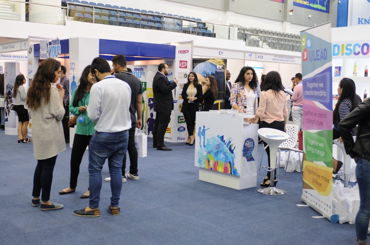 معرض الوظائف في أميركية دبي يستقطب 50 شركة و600 طالب وطالبة