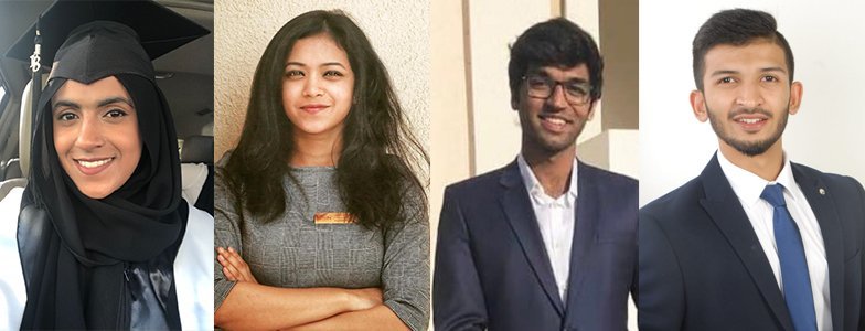 4 خريجين من الجامعة الأمريكية في الشارقة يفوزون بجائزة عالمية