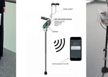 عصا آلية لمساعدة ضعاف البصر