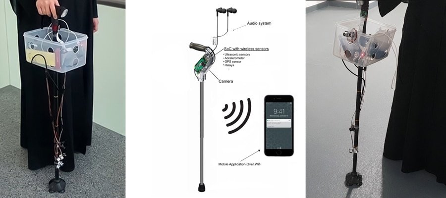عصا آلية لمساعدة ضعاف البصر