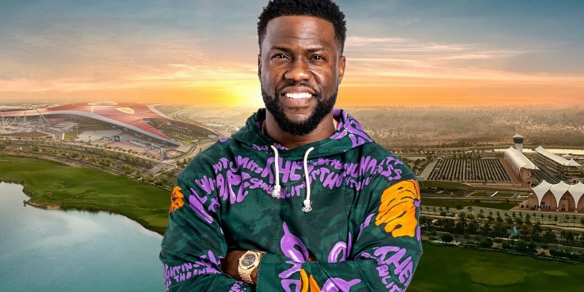 كيفن هارت يجرب أفعوانية فورمولا روسا