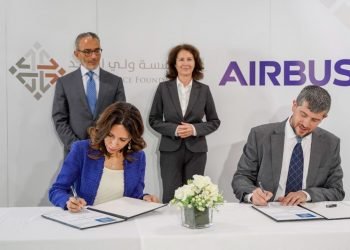 شراكة بين ايرباص ومؤسسة ولي العهد