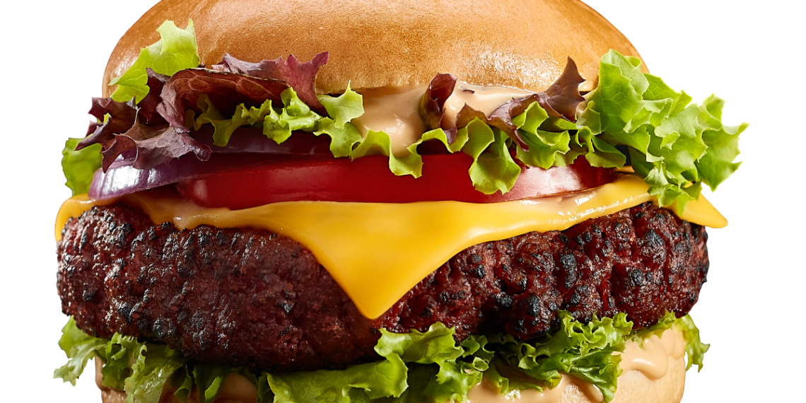 برغر من اللحم النباتي من منتجات سويتش فوودز