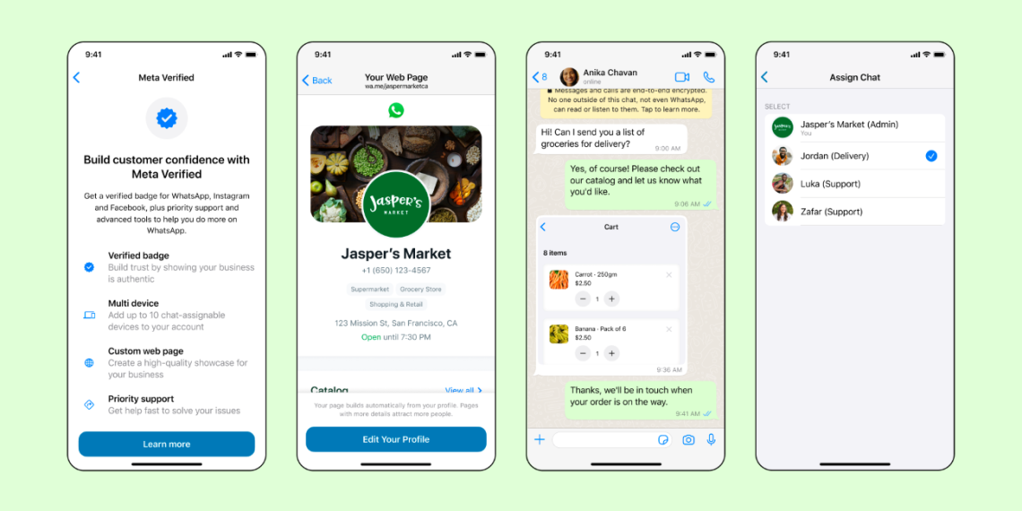 واتساب يوفر مزايا للأعمال التجارية
